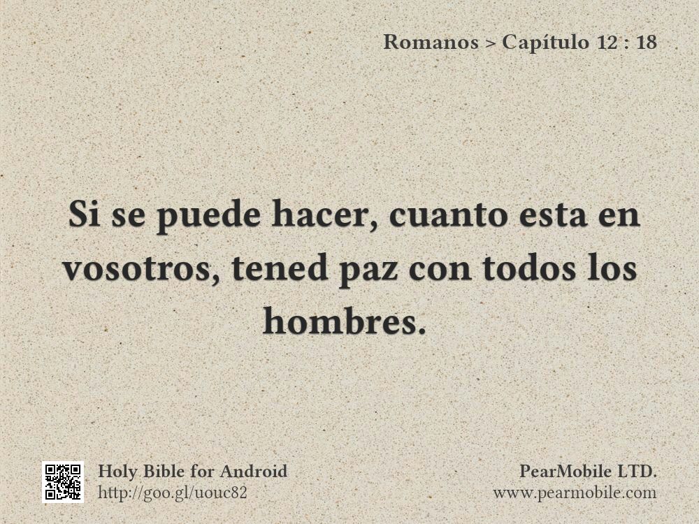 Romanos, Capítulo 12:18
